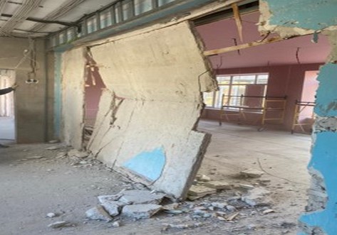 Secondary school in Zhovtny district of Mariupol