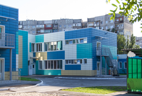 Nursery garden in the Central district of Mariupol