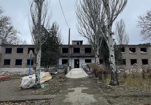 Primary school in Ilyichevsky district of Mariupol